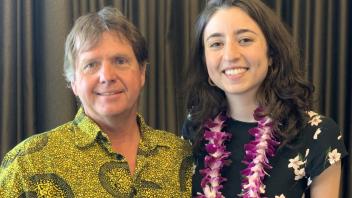 EPM faculty member Mark Schwartz and Emily Zakowski