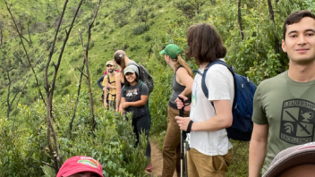 EPM students on a hike at Lake Berryessa