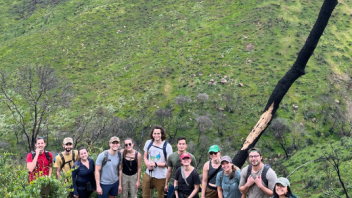 EPM students on a hike at Lake Berryessa