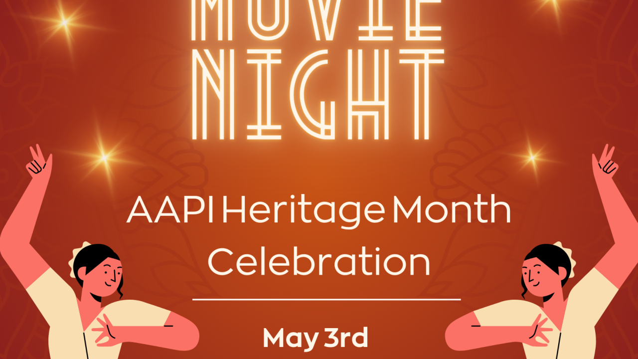 Bollywood movie night flyer