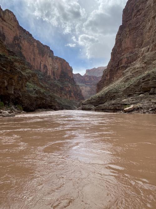 Photo of the Colorado River in the Grand Canyon taken by team member, Mason Flood, in March of 2023.