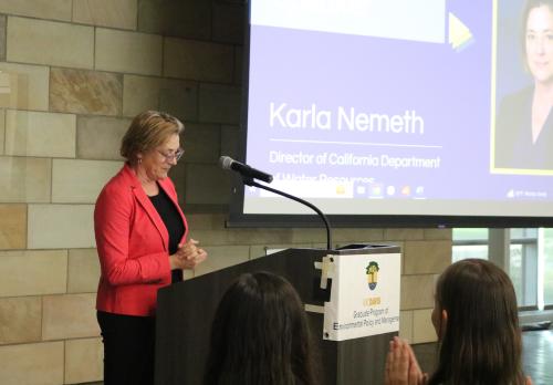 California Department of Water Resources Director, Karla Nemeth