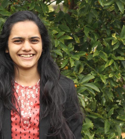 Priya, a student in the Master of Science in Environmental Policy and Management program at UC Davis.