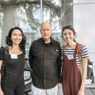 Environmental Policy & Management students Amanda DeMarco and Emily Zakowski featured with former Governor of California, Jerry Brown