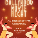 Bollywood movie night flyer